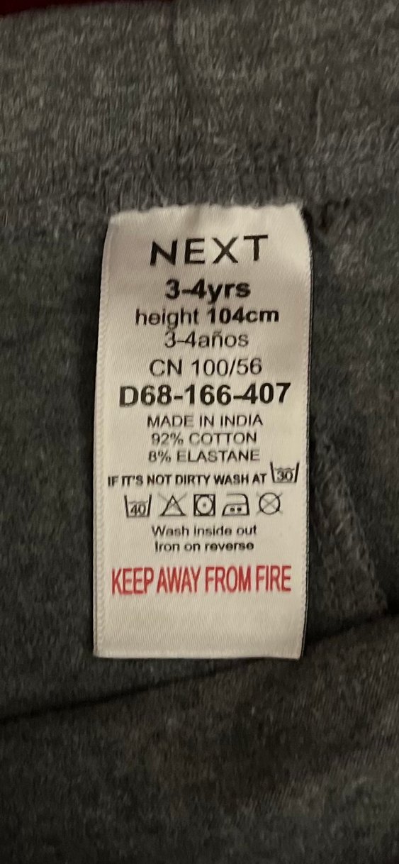 NEXT MARKA Kız Çocuk Gri dizinde Panda Desenli Tayt - Görsel 3