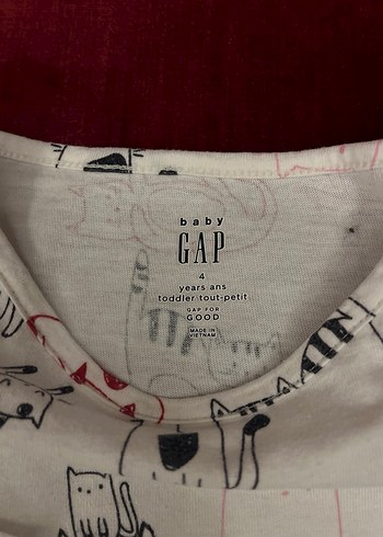 Kız Çocuk Beyaz Baskılı Fırfırlı Tunik Tşhirt - Görsel 3