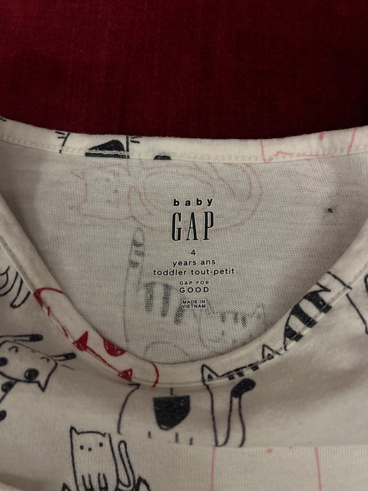 Kız Çocuk Beyaz Baskılı Fırfırlı Tunik Tşhirt - Görsel 3