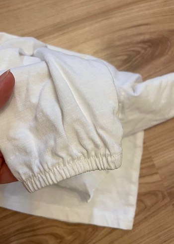 ZARA MARKA Kız Çocuk Beyaz  Fırfırlı Bluz - Görsel 3