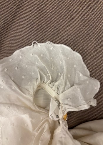 ZARA MARKA Kız Çocuk Beyaz  Fırfırlı Bluz - Görsel 6