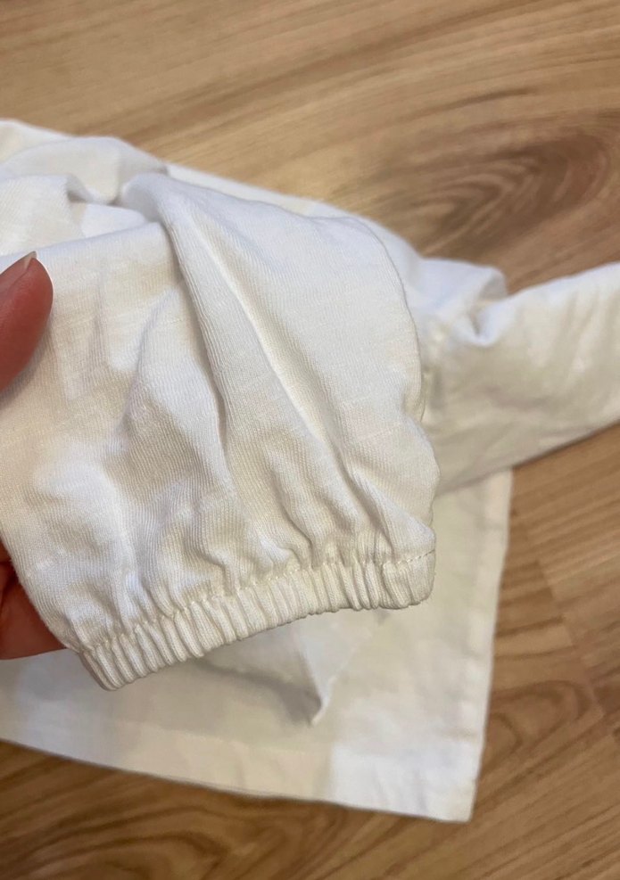 ZARA MARKA Kız Çocuk Beyaz  Fırfırlı Bluz - Görsel 3