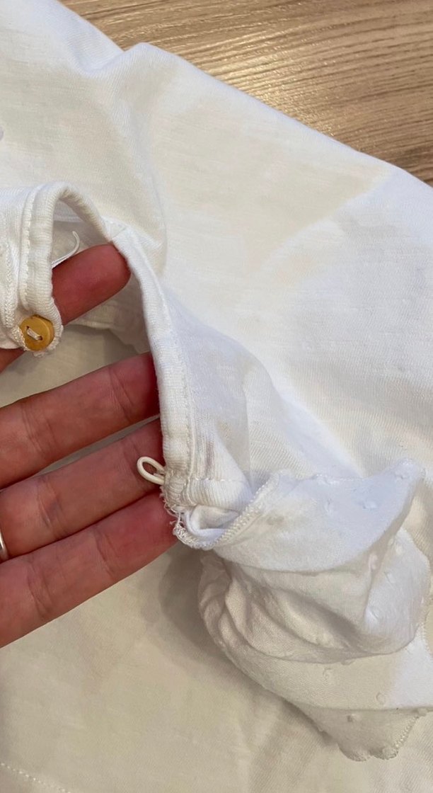 ZARA MARKA Kız Çocuk Beyaz  Fırfırlı Bluz - Görsel 5