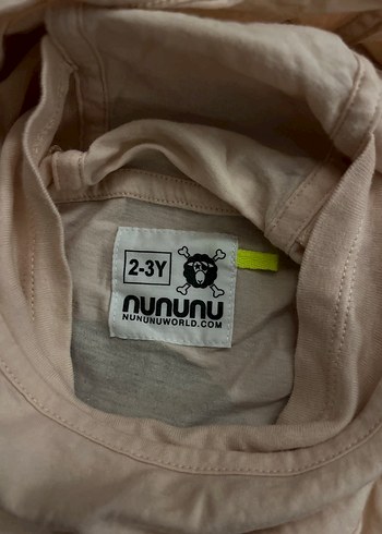 NUNUNU MARKA PUDRA RENKLİ KIZ ÇOCUK TŞHİRT - Görsel 3