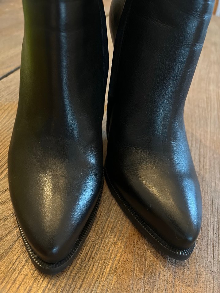 HOTİÇ MARKA Siyah Deri Stiletto Topuklu Kadın Bot - Görsel 3