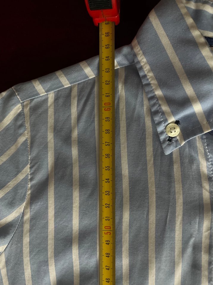 US POLO ASNN MARKA Mavi Çizgili Pamuklu Kadın Gömlek - Görsel 3