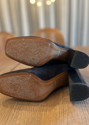 MANGO Siyah Süet Topuklu  Çorap Kadın Bot - Görsel 3