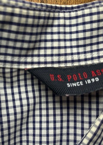 US POLO ASNN MARKA  Düğmeli Uzun Kollu Beyaz Gömlek - Görsel 6