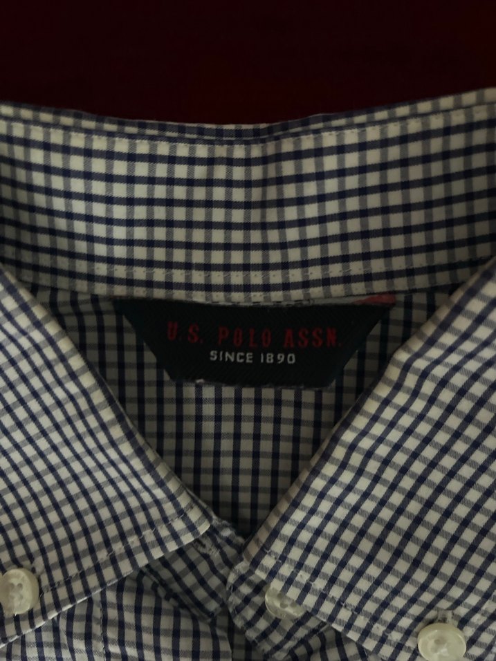 US POLO ASNN MARKA  Düğmeli Uzun Kollu Beyaz Gömlek - Görsel 5