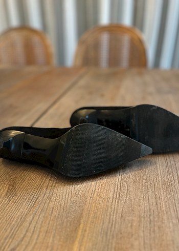 DİVARESE MARKA Siyah  Deri+Süet Stiletto Çizme - Görsel 9