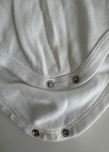 Pamuklu Beyaz Kolsuz Bebek Body - Görsel 2