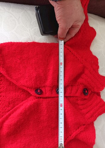 Kırmızı Nakışlı Örgü Köpek Kıyafeti - Görsel 4