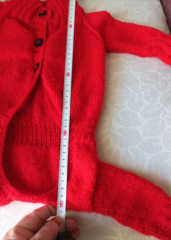 Kırmızı Nakışlı Örgü Köpek Kıyafeti - Görsel 3