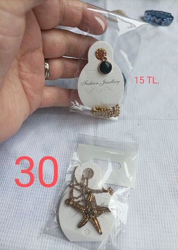 Beden turkuaz Renk Turkuaz Boncuklu Mini Bohem Küpe