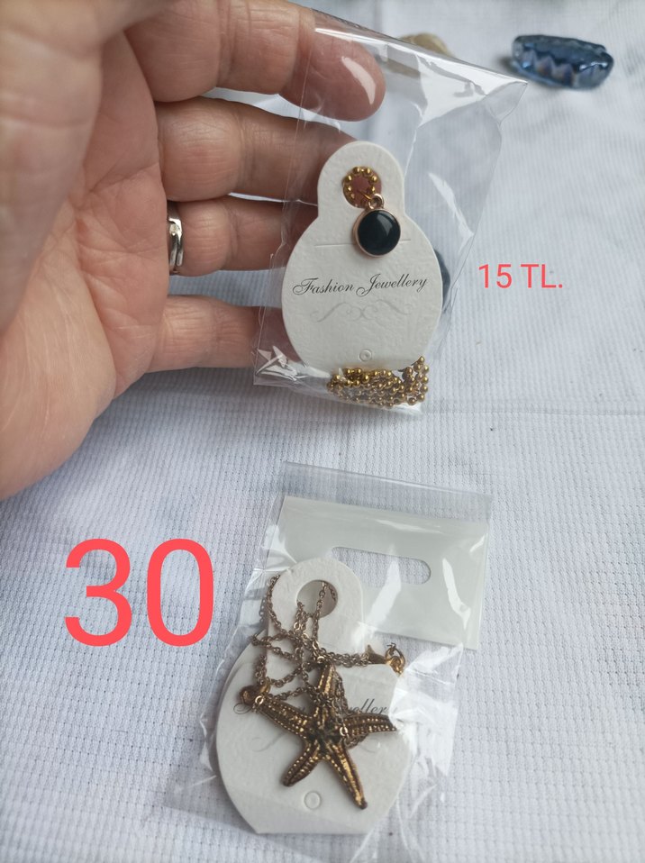 Turkuaz Boncuklu Mini Bohem Küpe - Görsel 4