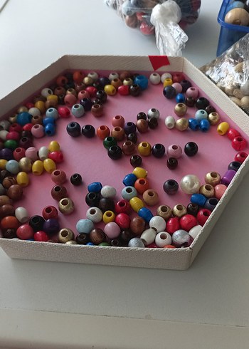 Renkli Ahşap Boncuk Seti.fiyat temsili.sormadan almayınız lüt - Görsel 6