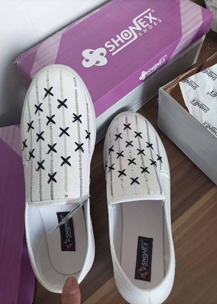 2 çift Bayan babet markası shonex  - Görsel 5