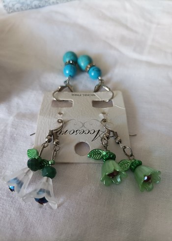 Renkli Boncuklu Mini Çiçek Küpeler - Görsel 10