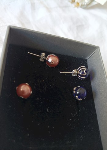 Renkli Boncuklu Mini Çiçek Küpeler - Görsel 9