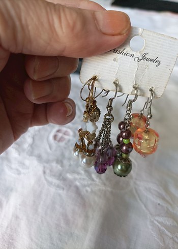 Renkli Boncuklu Mini Çiçek Küpeler - Görsel 14