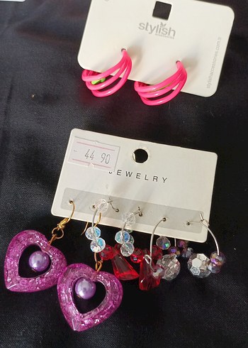 Renkli Boncuklu Mini Çiçek Küpeler - Görsel 17