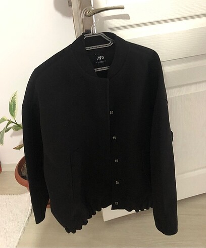 Zara KEÇE DOKULU OVERSİZE BOMBER