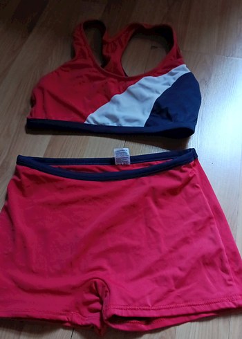 Kırmızı Mini Atletik Kadın Mayo Takımı - Görsel 6