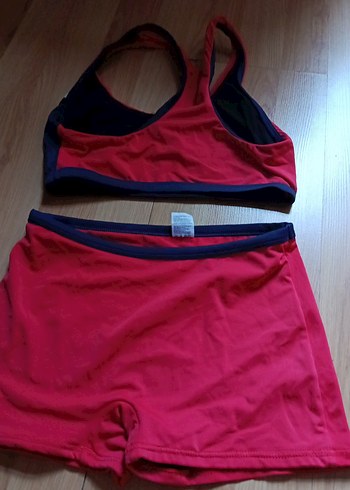 Kırmızı Mini Atletik Kadın Mayo Takımı - Görsel 3