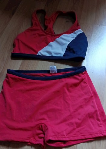 Kırmızı Mini Atletik Kadın Mayo Takımı - Görsel 7