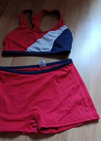 Kırmızı Mini Atletik Kadın Mayo Takımı - Görsel 9