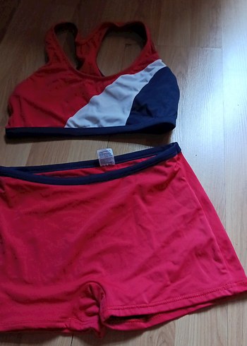 Kırmızı Mini Atletik Kadın Mayo Takımı - Görsel 8