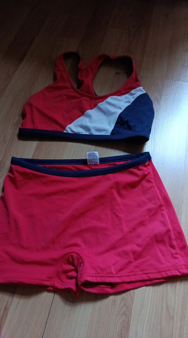 Kırmızı Mini Atletik Kadın Mayo Takımı - Görsel 5