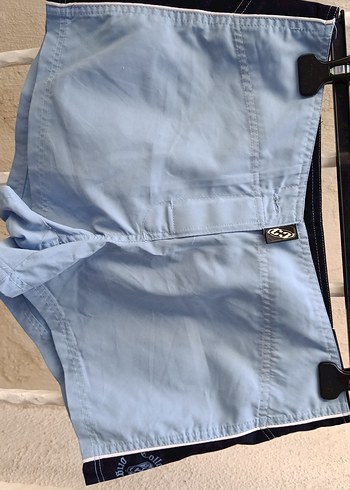 Düğmeli Mavi Erkek Mini Mayo - Görsel 4