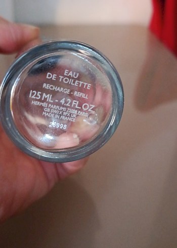 Bej  boş  orjinal şişe - Görsel 5