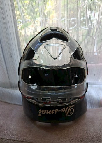 Kilitli Siyah  şeffaf  Biker Kask - Görsel 4