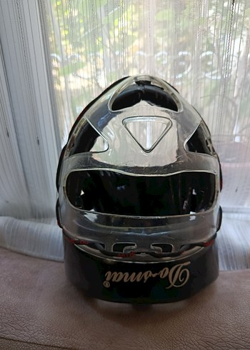 Kilitli Siyah  şeffaf  Biker Kask - Görsel 11