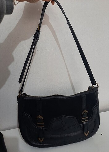 Nine West Nine West siyah kol çantası