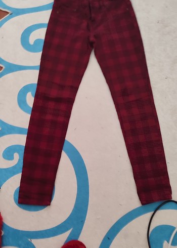 Bordo Kadın Midi Kumaş Pantolon