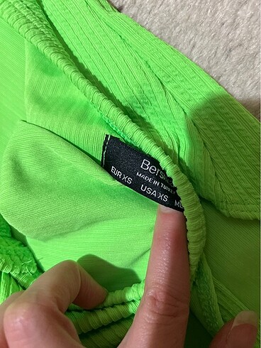 xs Beden yeşil Renk Bershka body