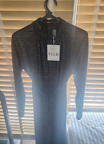 Suud Collection ETİKETLİ SUUD UZUN SİMLİ ELBİSE