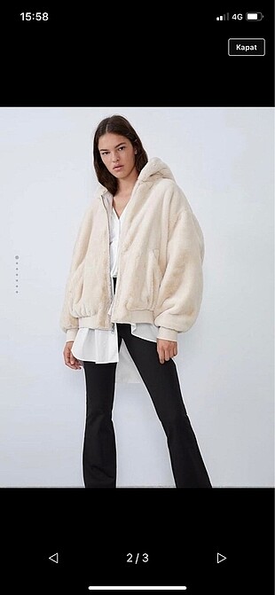 Zara Çift Taraflı Mont