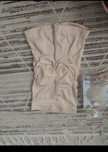 Bej midi korse - Görsel 2