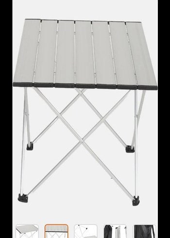 Beyaz Katlanabilir Masa 56x46x40 cm - Görsel 3