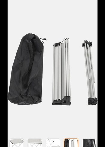 Beyaz Katlanabilir Masa 56x46x40 cm - Görsel 2