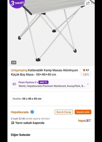 Beyaz Katlanabilir Masa 56x46x40 cm - Görsel 4