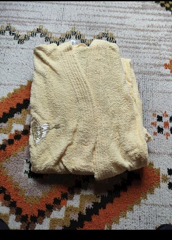 Bej Renkli Klasik Bornoz Takımı - Görsel 2