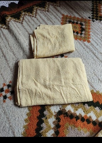 Bej Renkli Klasik Bornoz Takımı - Görsel 3