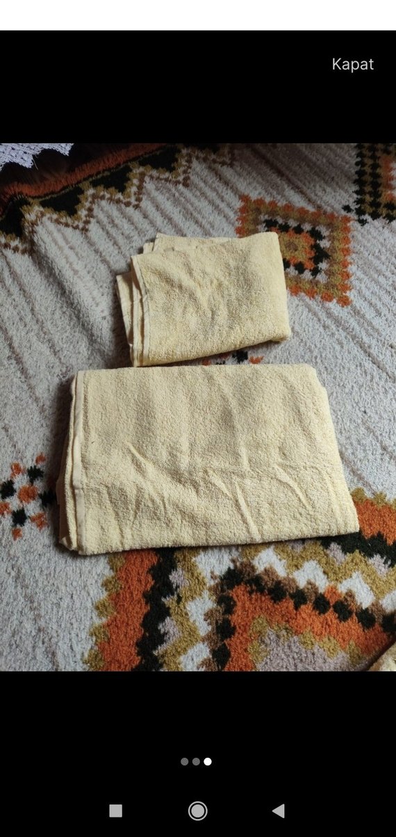 Bej Renkli Klasik Bornoz Takımı - Görsel 3