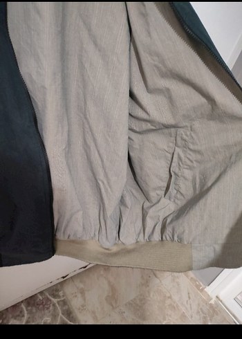 Gri Süet Fermuarlı Erkek Ceket - Görsel 3