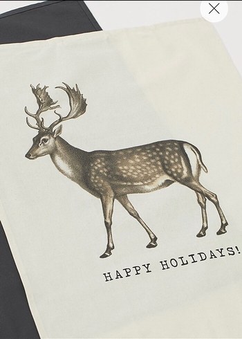 Bohem Tarzı Geyik Baskılı Mutfak Havlusu - Görsel 2